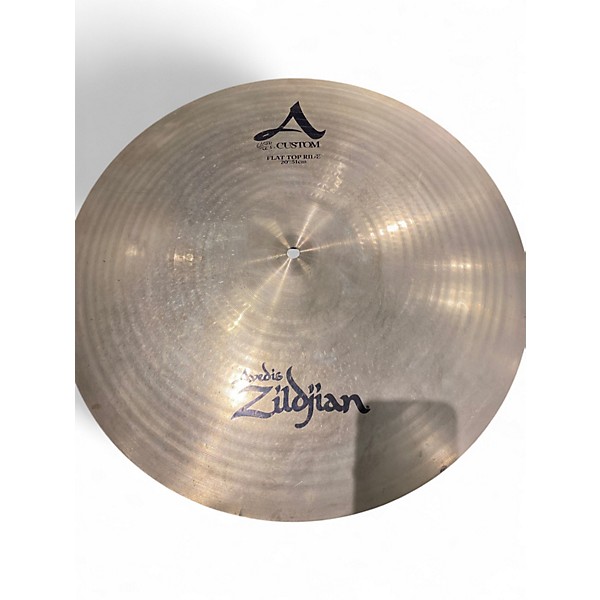 Used Zildjian 20in A custom flat top ride Cymbal