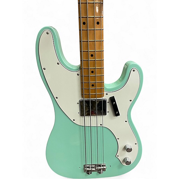 Used Fender VINTERA 70'S TELECASTER BASS Surf Green Electric Bass Guitar
