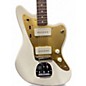 Used Squier J Mascis Jazzmaster white and gold Solid Body Electric Guitar