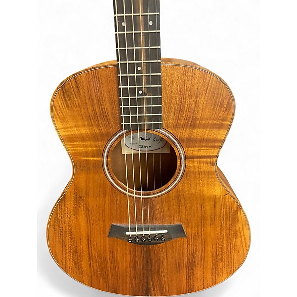 Used Taylor GS MINI-E KOA Natural Acoustic Electric Guitar