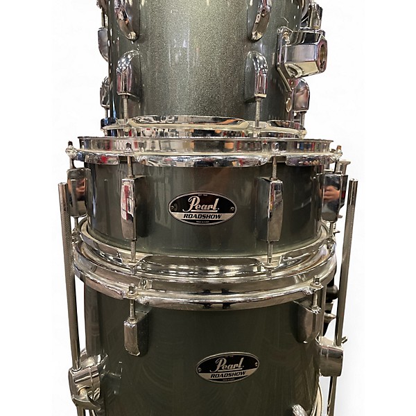 Used Pearl 4 Piece Roadshow Gray Drum Kit