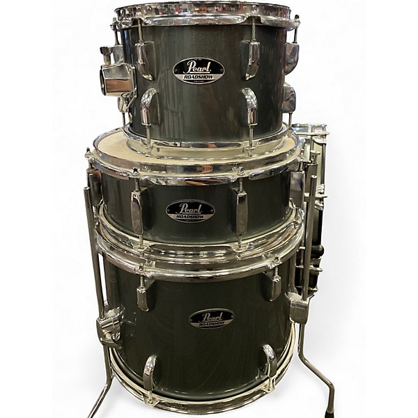 Used Pearl 4 Piece Roadshow Gray Drum Kit