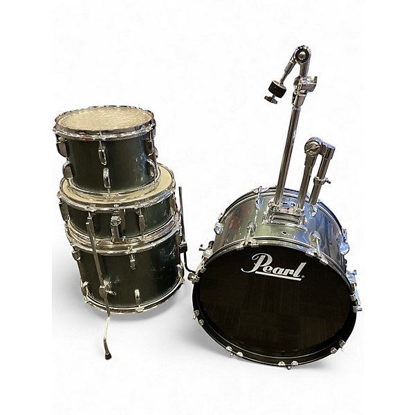 Used Pearl 4 Piece Roadshow Gray Drum Kit