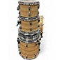 Vintage 1970s Ludwig 5 Piece Big Beat Butcher Block Wrap Drum Kit