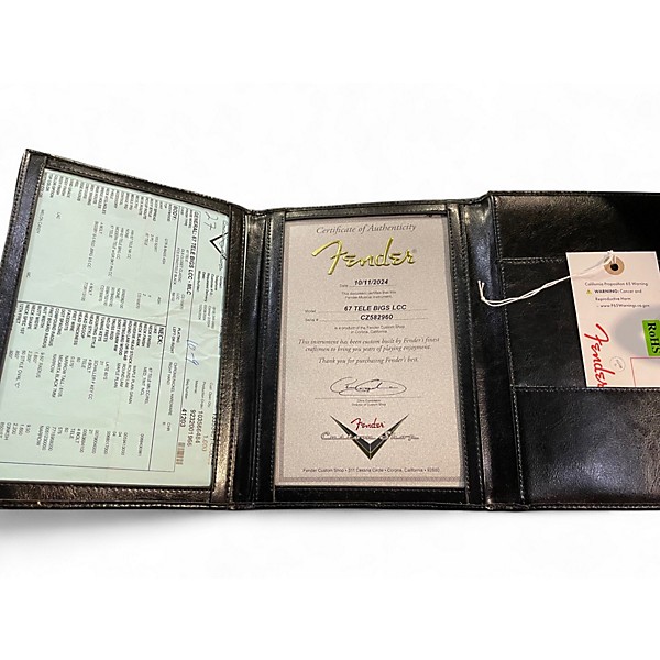 Used 2024 Fender Fender Custom Shop 1967 Telecaster Bigsby Deluxe Melon Candy Solid Body Electric Guitar