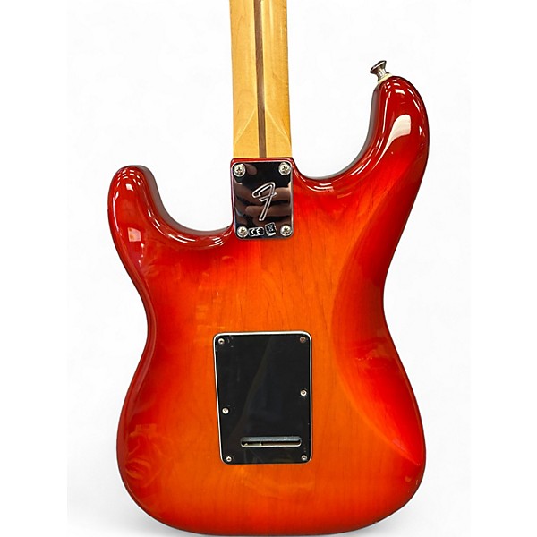 Used Fender Player Stratocaster HSS Plus Top Aged Cherry Burst Solid Body Electric Guitar