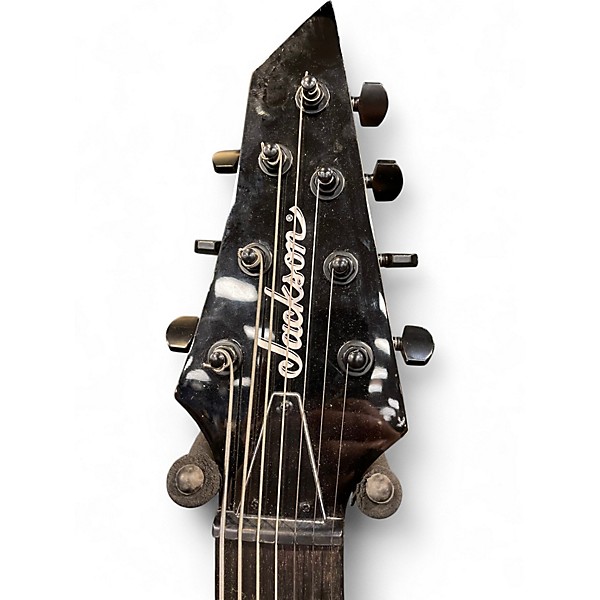 Used Jackson JS22-7 Dinky 7 String Black Solid Body Electric Guitar