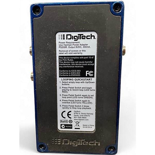 Used DigiTech JamMan Looper / Phrase Sampler Pedal