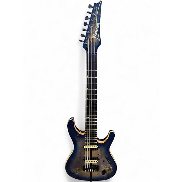 Used Ibanez Premium S1027PBF Blue Burst Solid Body Electric Guitar