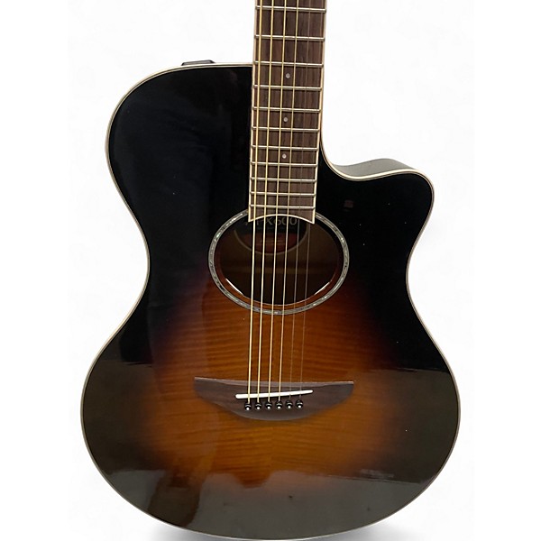 Used Yamaha APX610FM TOBACCO BROWN SUNBURST Acoustic Electric Guitar