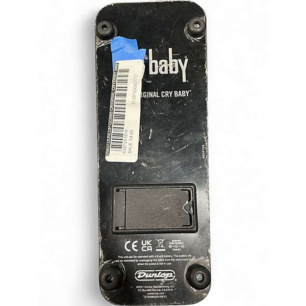 Used Dunlop GCB95 Original Crybaby Wah Effect Pedal