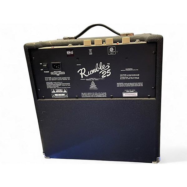 Used Fender Rumble 25 25W 1x8 Bass Combo Amp