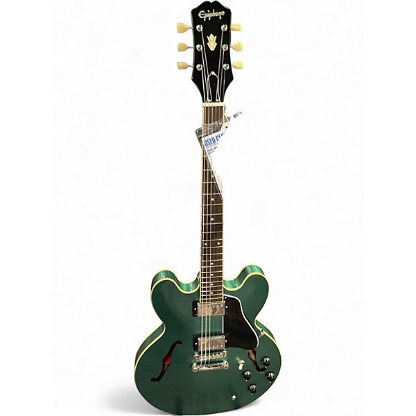 Used 2022 Epiphone ES335 Inverness Green Hollow Body Electric Guitar