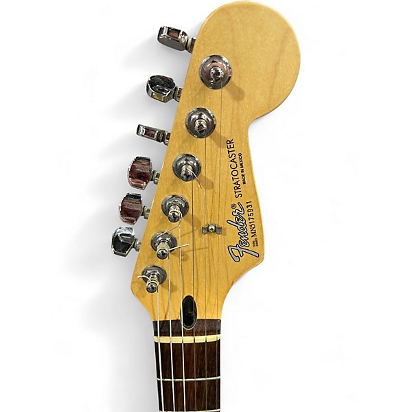 Used Fender Standard Stratocaster Black Solid Body Electric Guitar