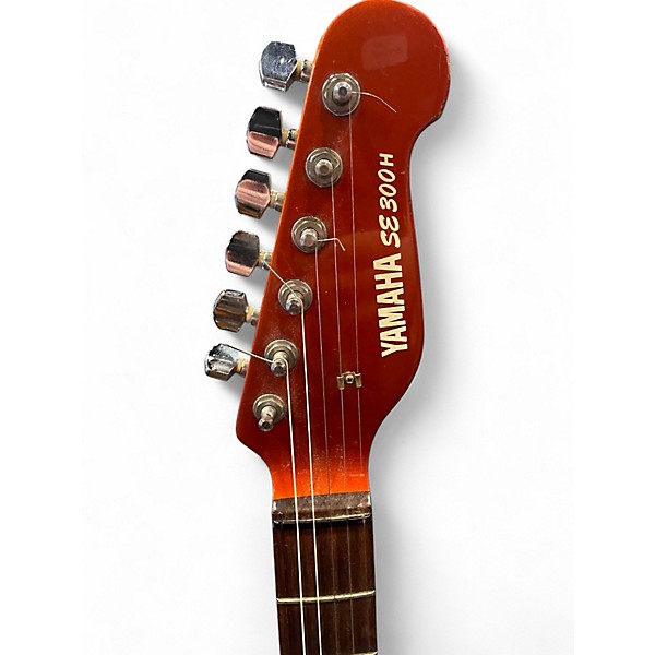 Used Yamaha se300h Orange Solid Body Electric Guitar