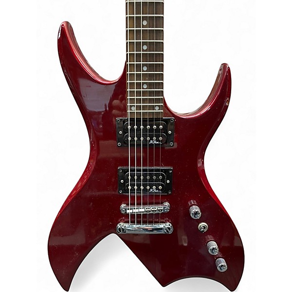 Used B.C. Rich BICH PLATINUM SERIES Chrome Red Solid Body Electric Guitar