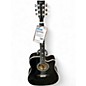 Used Esteban COLLECTOR'S EDITION AMERICAN LEGACY CUTAWAY Black and Silver Acoustic Electric Guitar thumbnail