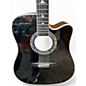 Used Esteban COLLECTOR'S EDITION AMERICAN LEGACY CUTAWAY Black and Silver Acoustic Electric Guitar