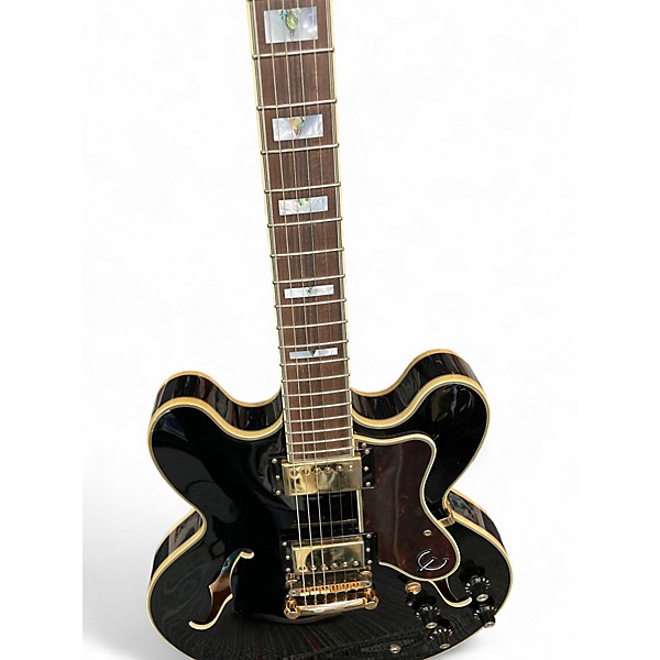 Used Epiphone Sheraton II Ebony Hollow Body Electric Guitar