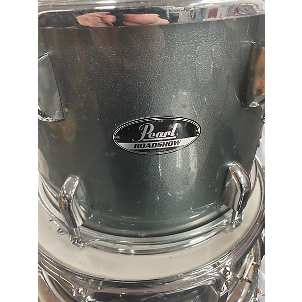 Used Pearl 5 Piece Roadshow Silver Drum Kit