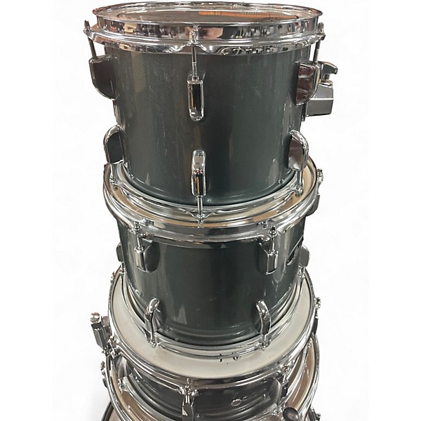 Used Pearl 5 Piece Roadshow Silver Drum Kit
