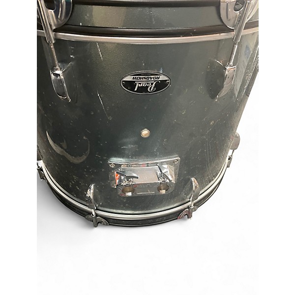 Used Pearl 5 Piece Roadshow Silver Drum Kit