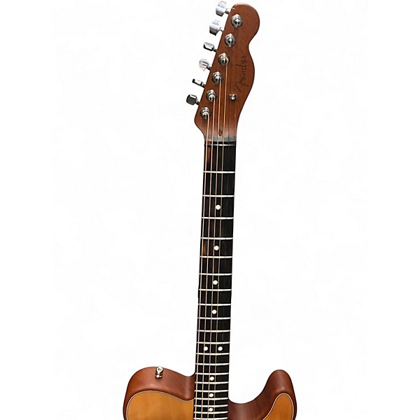 Used Fender American Acoustasonic Telecaster Natural Acoustic Electric Guitar