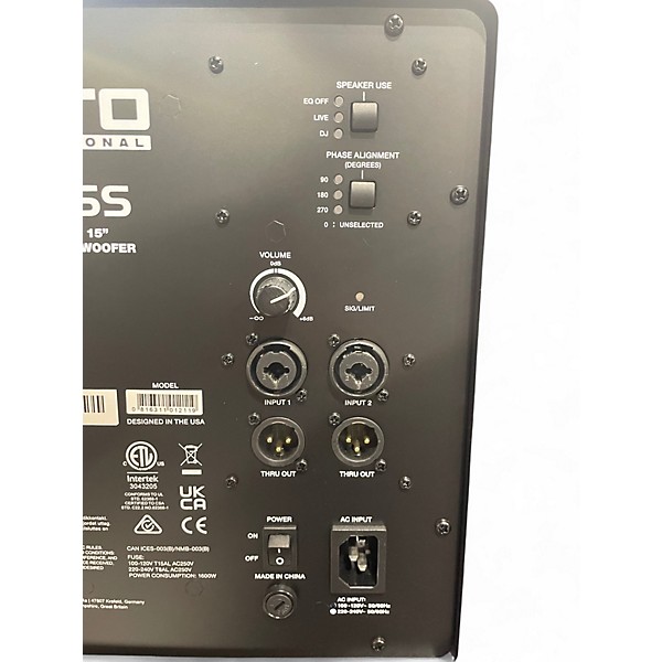 Used Alto TS15S Powered Subwoofer