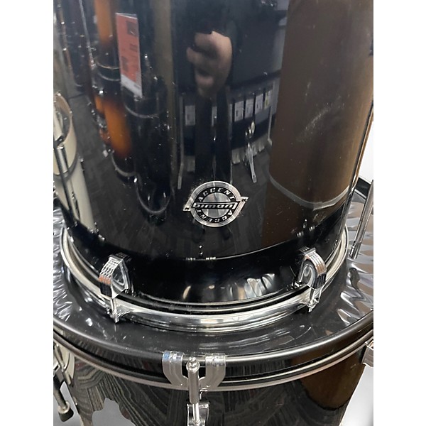 Used Ludwig 5 Piece Accent Black Drum Kit