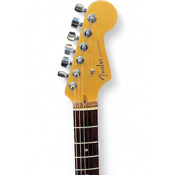 Used 2004 Fender American Deluxe Stratocaster Chrome Silver Solid Body Electric Guitar