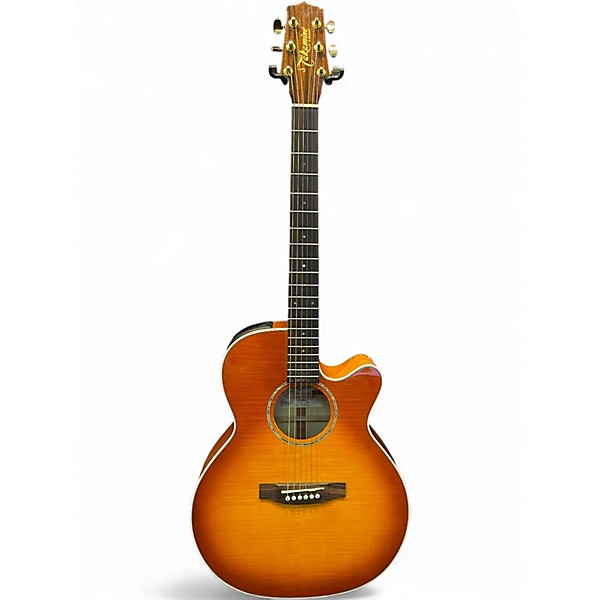 Used Takamine EG444C Orange Acoustic Electric Guitar