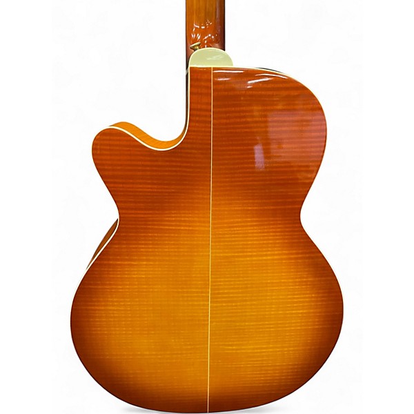 Used Takamine EG444C Orange Acoustic Electric Guitar