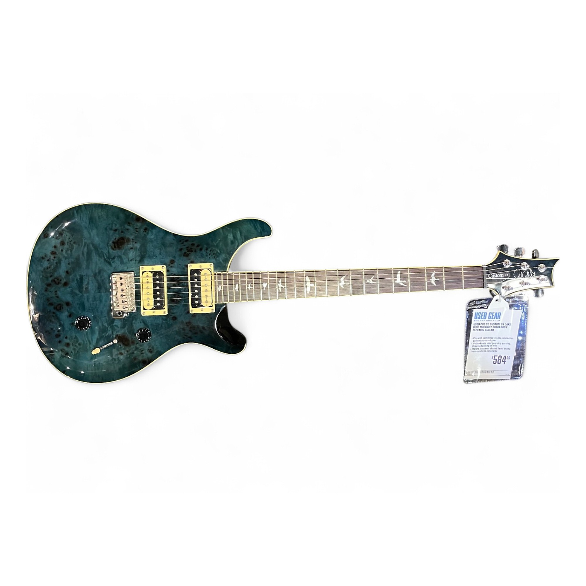 Used PRS SE Custom 24 Lake Blue Midnight Solid Body Electric