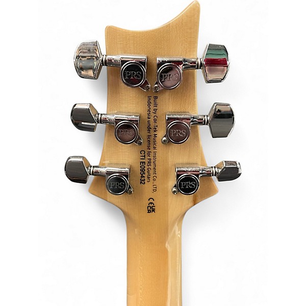 Used PRS SE CUSTOM 24-08 Quilt Blue Solid Body Electric Guitar