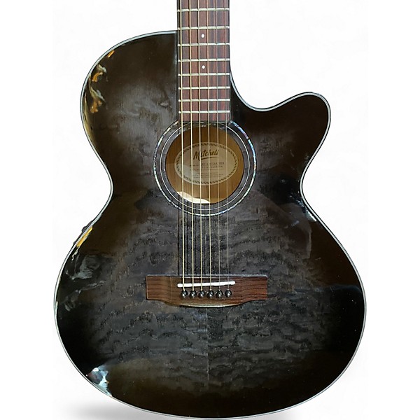 Used Mitchell MX430 MIDNIGHT BLACK EDGE BURST Acoustic Electric Guitar