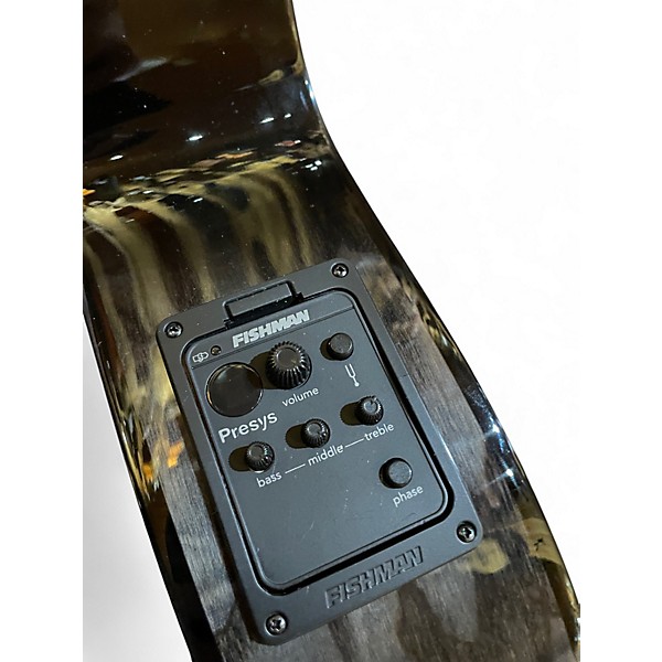 Used Mitchell MX430 MIDNIGHT BLACK EDGE BURST Acoustic Electric Guitar