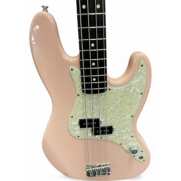 Used Fender Mark Hoppus Signature Jazz Bass SHELL PINK Electric Bass Guitar