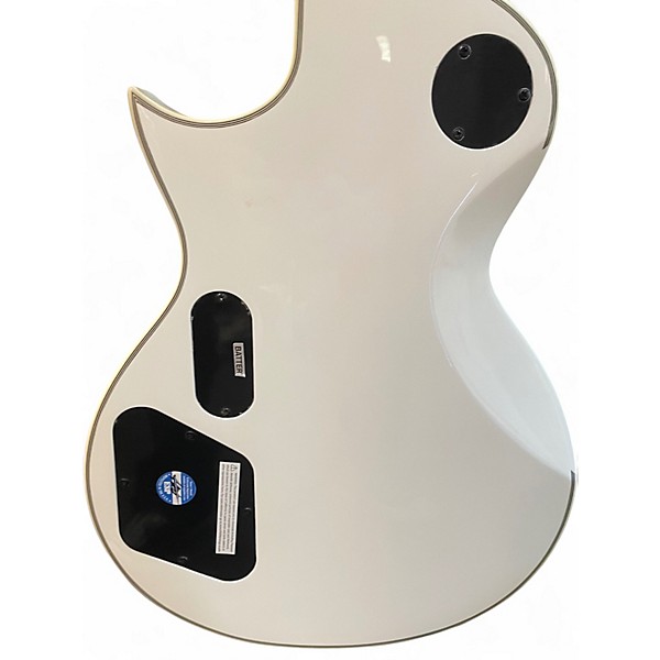 Used ESP LTD James Hetfield Signature Iron Cross Snow White Solid Body Electric Guitar