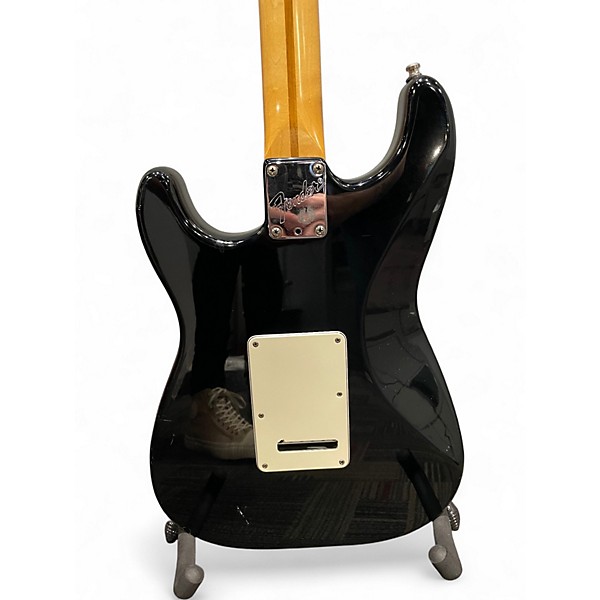 Vintage 1997 Fender American Standard Stratocaster Black Solid Body Electric Guitar