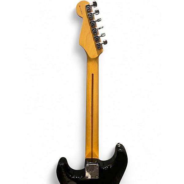 Vintage 1997 Fender American Standard Stratocaster Black Solid Body Electric Guitar