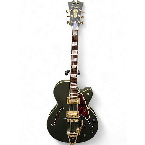 Used D'Angelico DLX-175 Green Hollow Body Electric Guitar