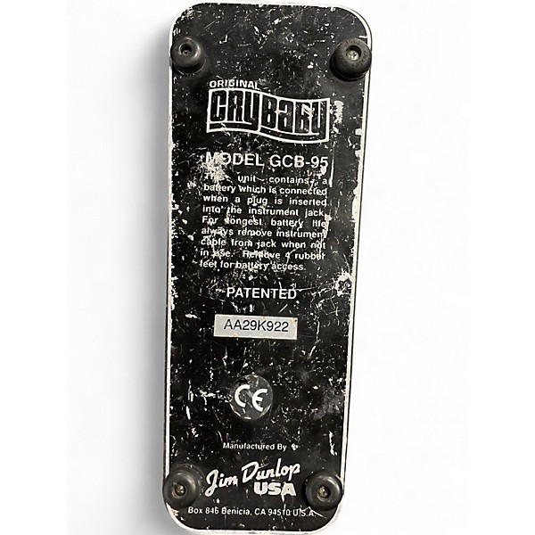 Used Dunlop GCB95 Original Crybaby Wah Effect Pedal