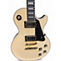 Used 2023 Epiphone Les Paul Custom Black and Cream Solid Body Electric Guitar