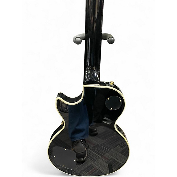 Used 2023 Epiphone Les Paul Custom Black and Cream Solid Body Electric Guitar