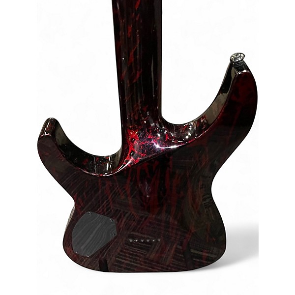 Used Schecter Guitar Research C1 SILVER MOUNTAIN BLOOD MOON Solid Body Electric Guitar