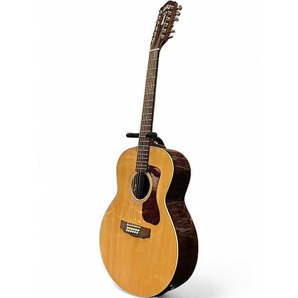 Used Guild F-1512E Natural 12 String Acoustic Electric Guitar