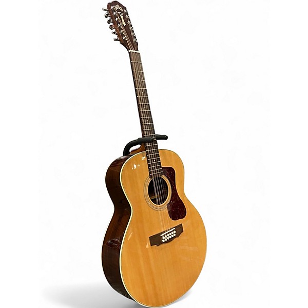 Used Guild F-1512E Natural 12 String Acoustic Electric Guitar