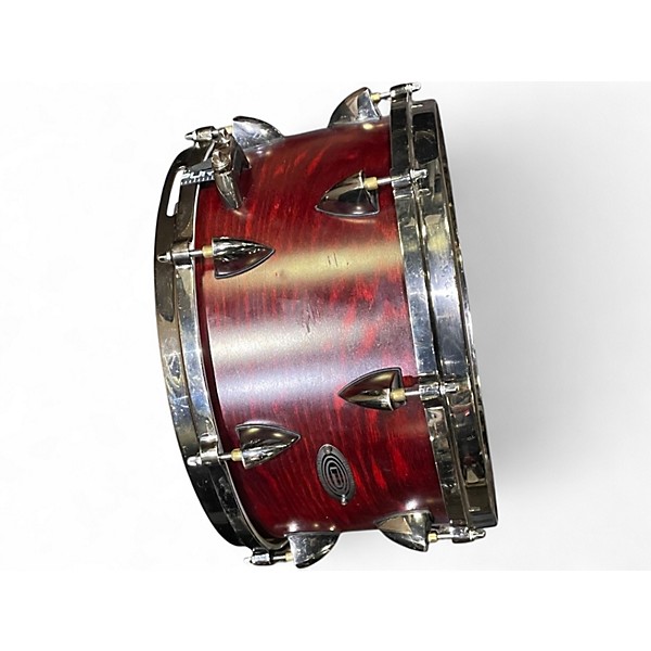 Used Orange County Drum & Percussion 7X13 maple ash snare Chestnut Matte Drum