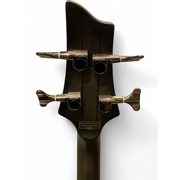 Used Schecter Guitar Research Hellraiser Extreme 4 String Trans Black Electric Bass Guitar