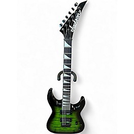 Used Jackson JS20DKQ TRANSPARENT GREEN Solid Body Electric Guitar